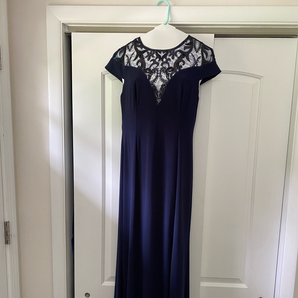 Adrianna Papell Illusion Sequins Gown